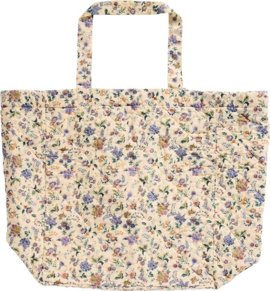 Tasche IB Laursen lila und braune Blumen